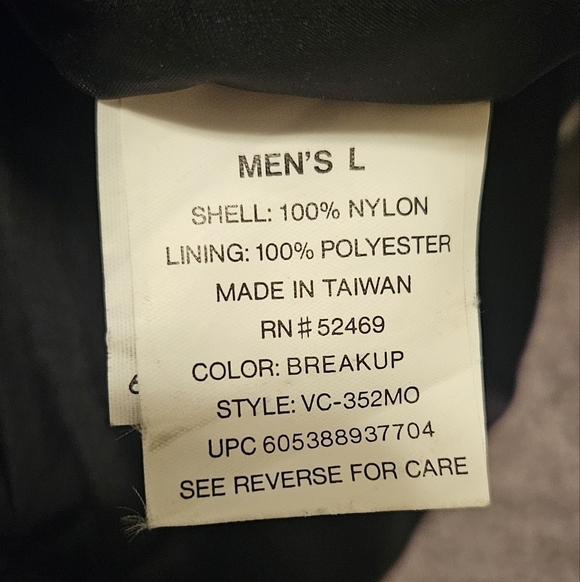 Duxbak Reversible Jacket Men's Large Camo Fleece Anorak Coat Gorpcore - Picture 13 of 13